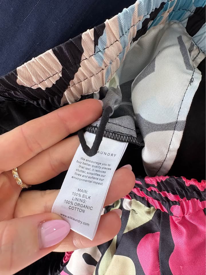 Silk Laundry Pants - size medium