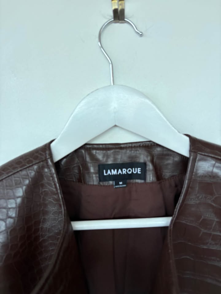 Lamarque Faux Leather Brown Set - size medium