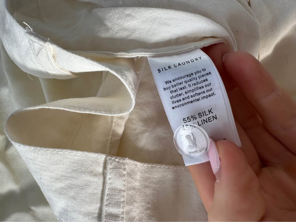 Silk Laundry Pants - size large