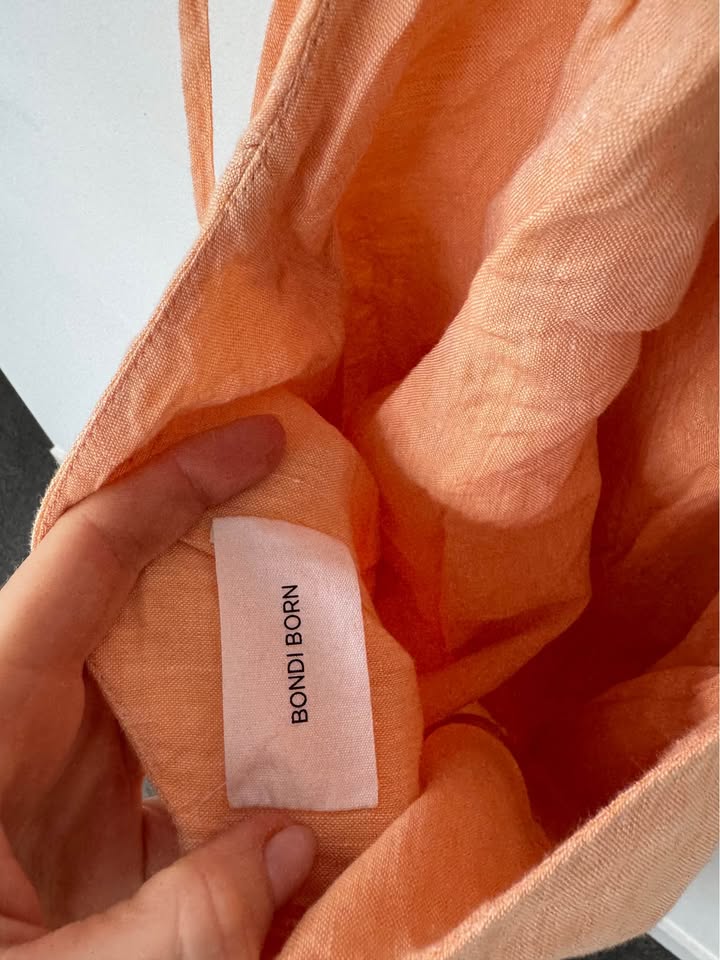 Bondi Born Linen Maxi Dress - size medium