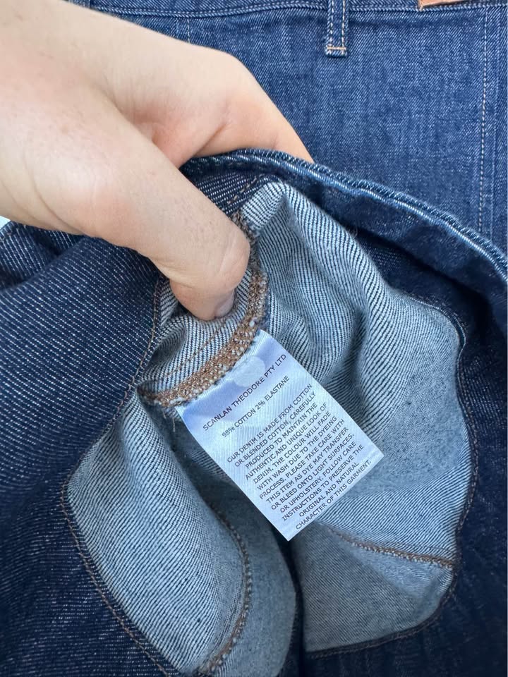 Scanlan Theodore Denim Skirt - size 8
