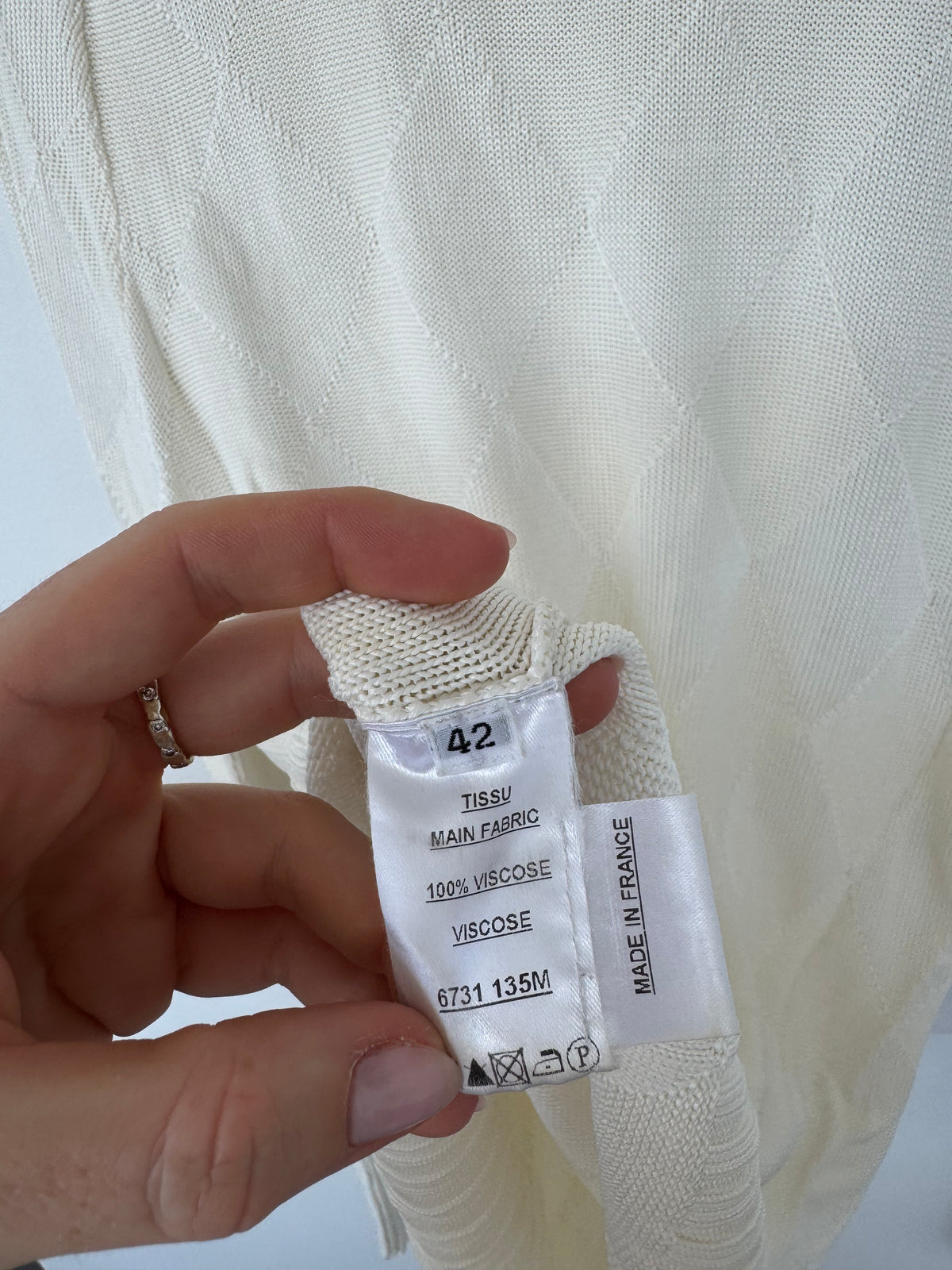 Balmain Cream Knit Jumper - Size 42 (12-14)