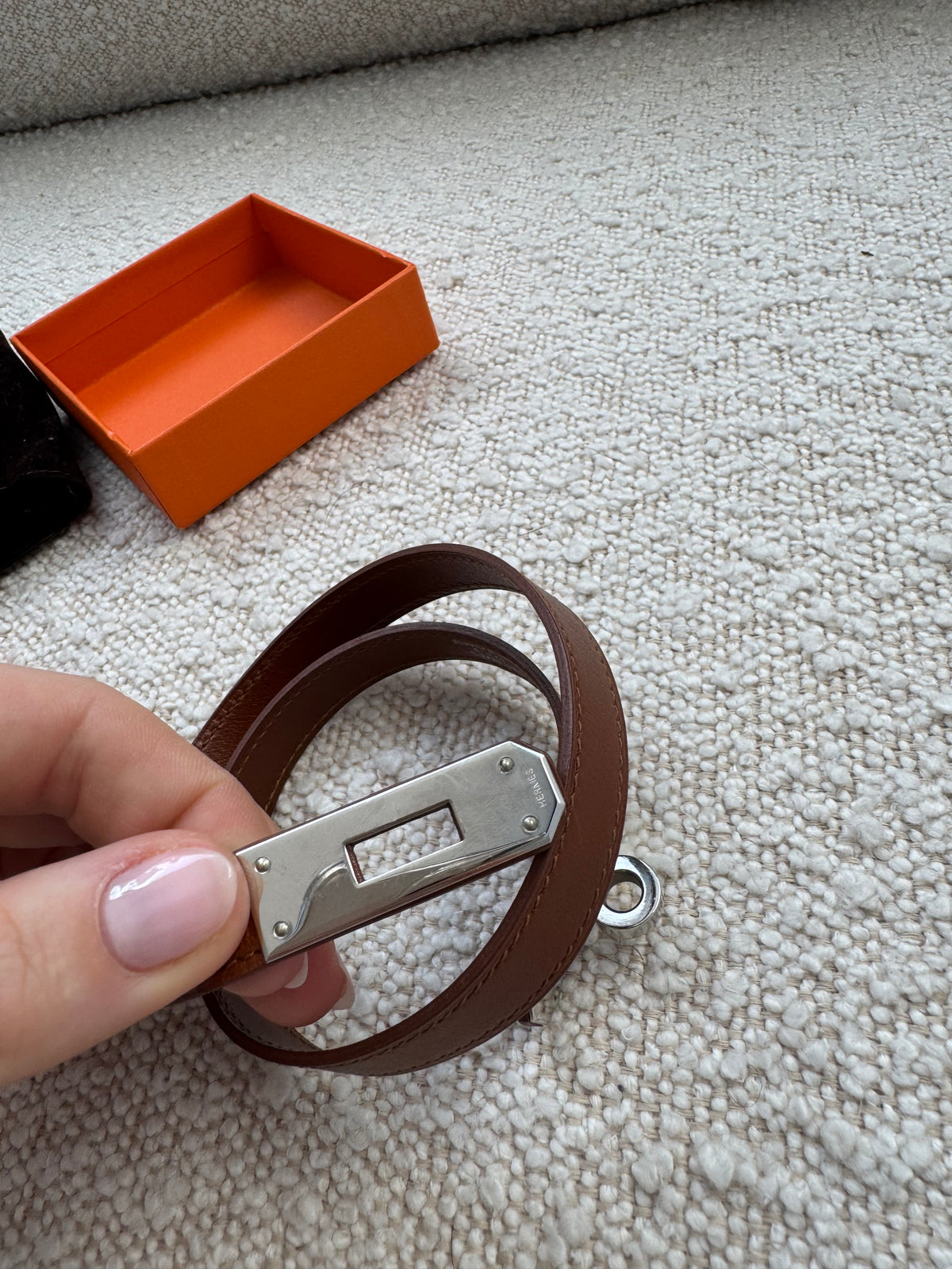 Hermes Leather Kelly Choker