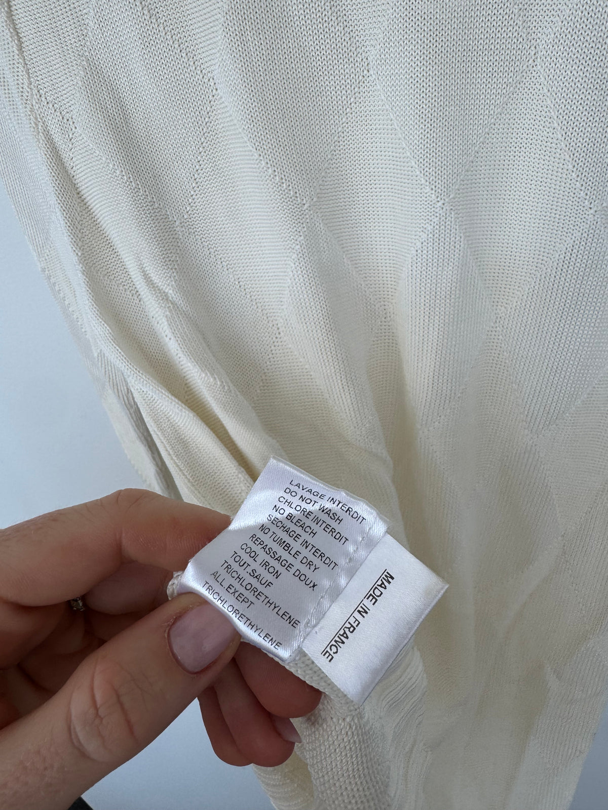 Balmain Cream Knit Jumper - Size 42 (12-14)