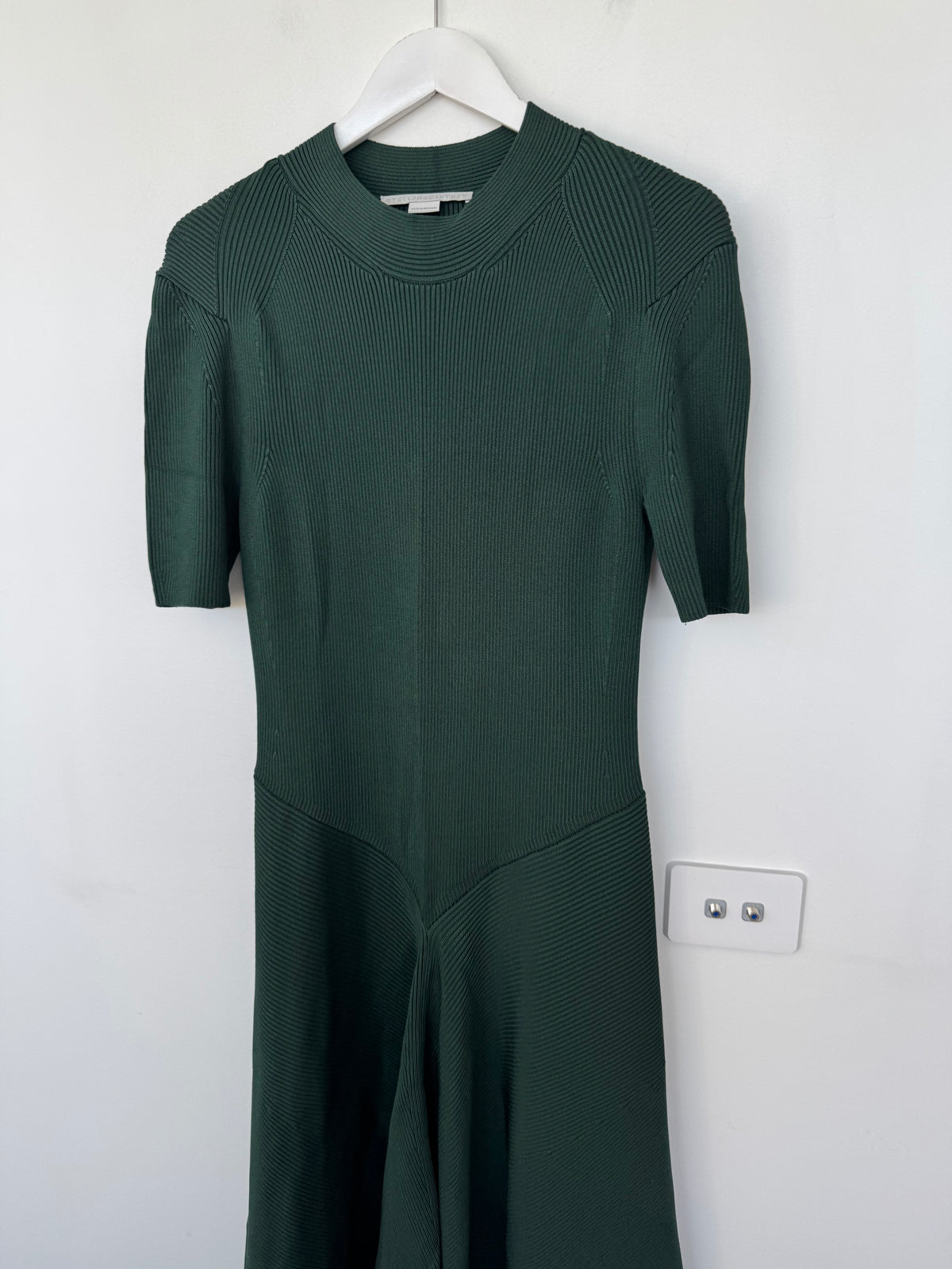 Stella McCartney Green Knit Dress - Size XL