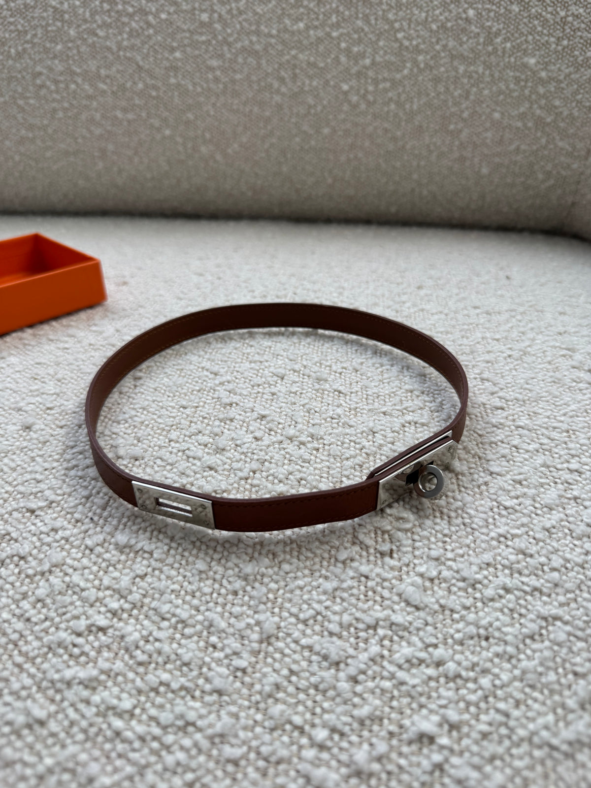 Hermes Leather Kelly Choker