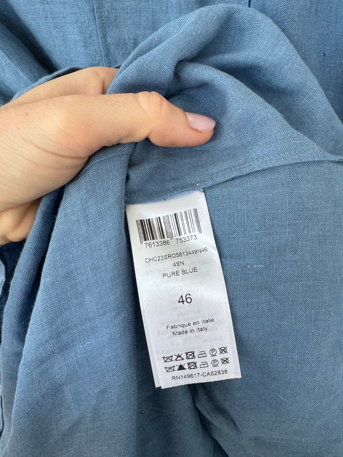 Chloe Linen Maxi Dress - Size 46 (14-16)