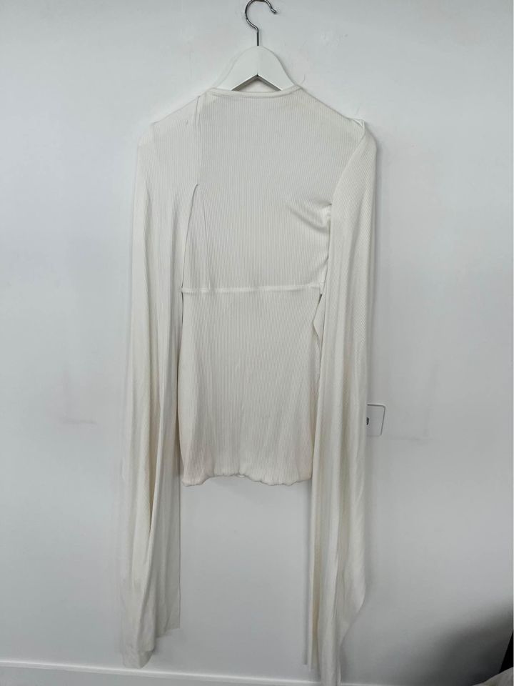 Solace London White Sleeve Dress - Size 6