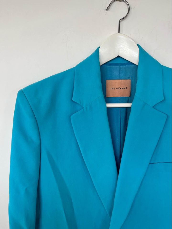 The Andamane Blazer And Skirt Set Blue - Size 38