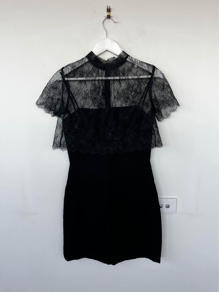 Sandro Black Lace Dress - size 2