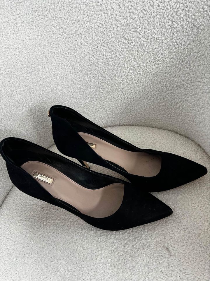 Carvela Black Suede Heels - size 40