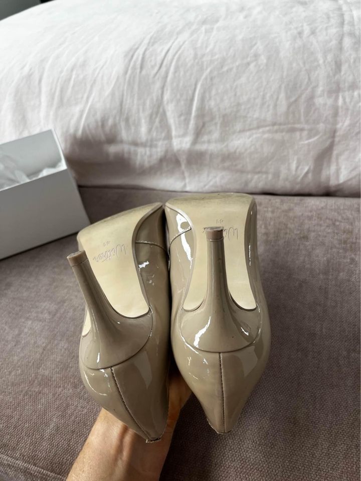 Wittner Leather Nude Heels - size 41