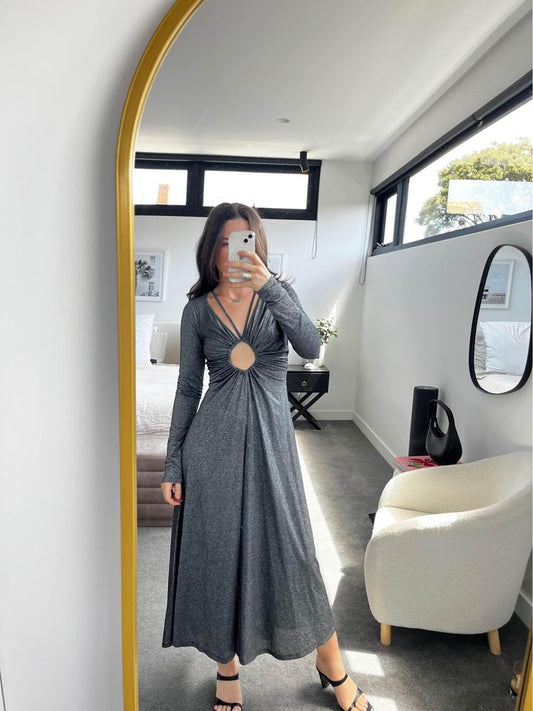 Nicola Fineti Grey Maxi - size 6