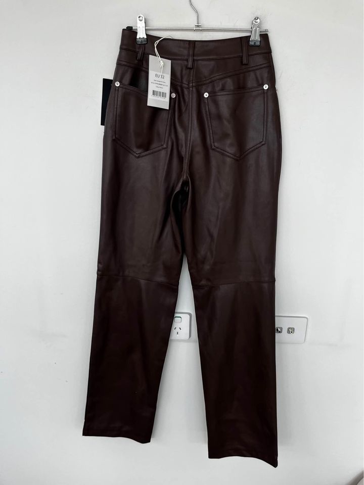 NA-KD Leather Pants - Size EU 32