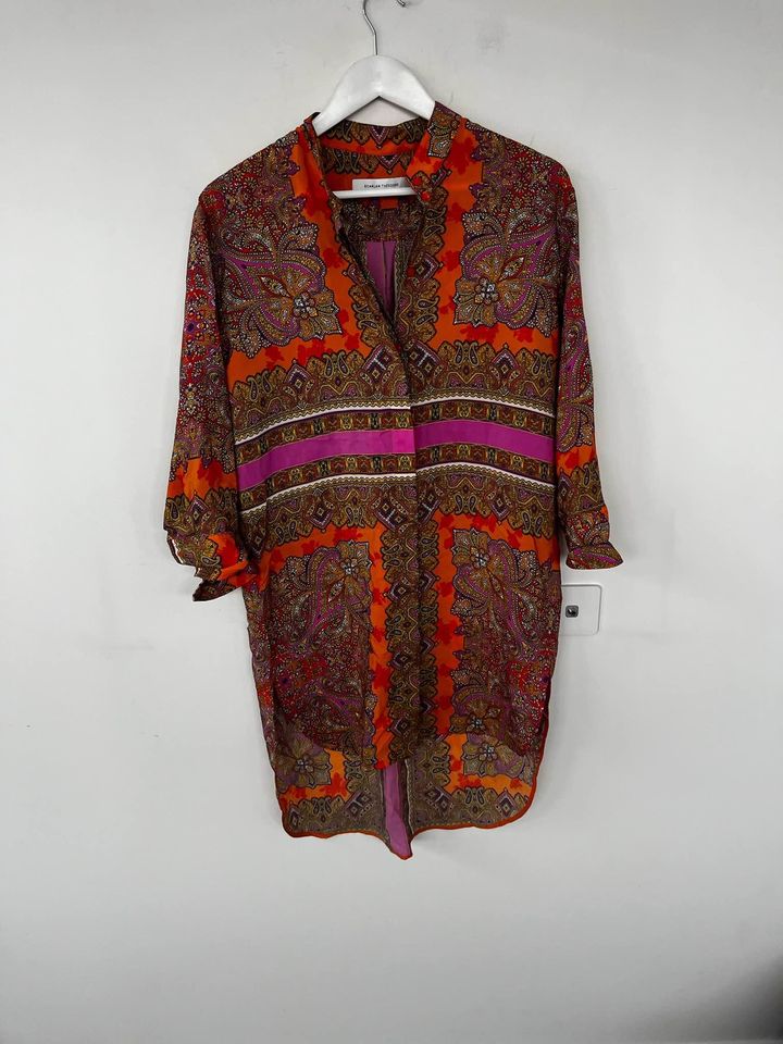 Scanlan Theodore Silk Paisley Dress - size 8