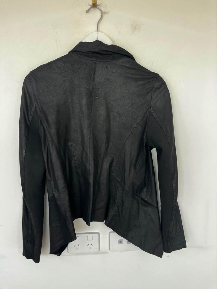 Rich Raw Leather Jacket - size small