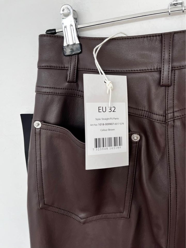 NA-KD Leather Pants - Size EU 32