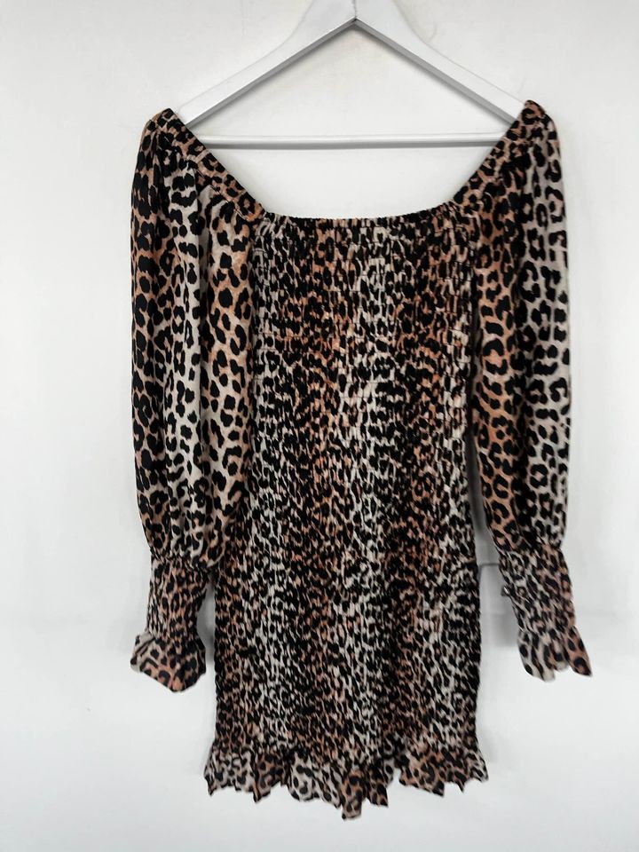Ganni Shirred Mini Dress - size 36