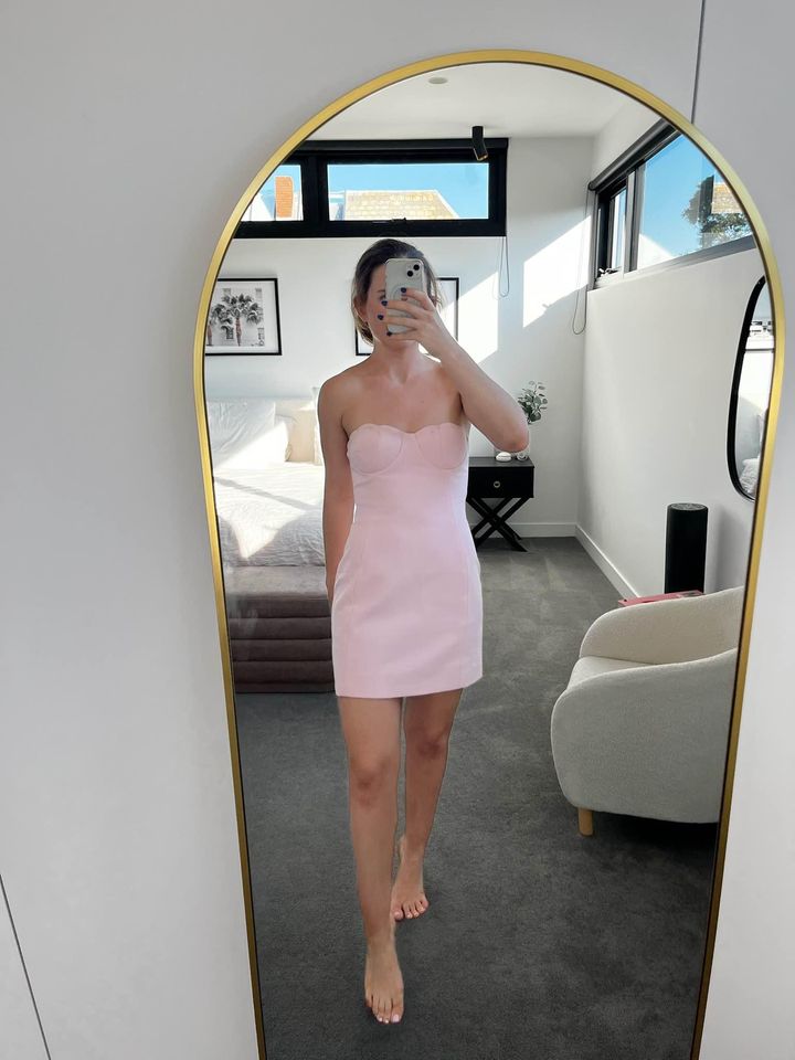 Issy Pink Mini Dress - size xs