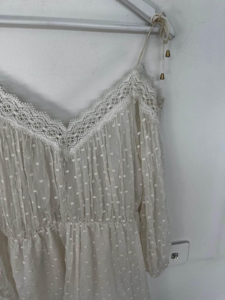 Zimmermann White Lace Mini Dress - size 0