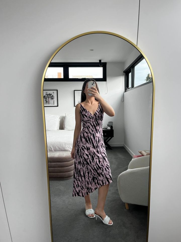 Lover Printed Midi Dress - size 10