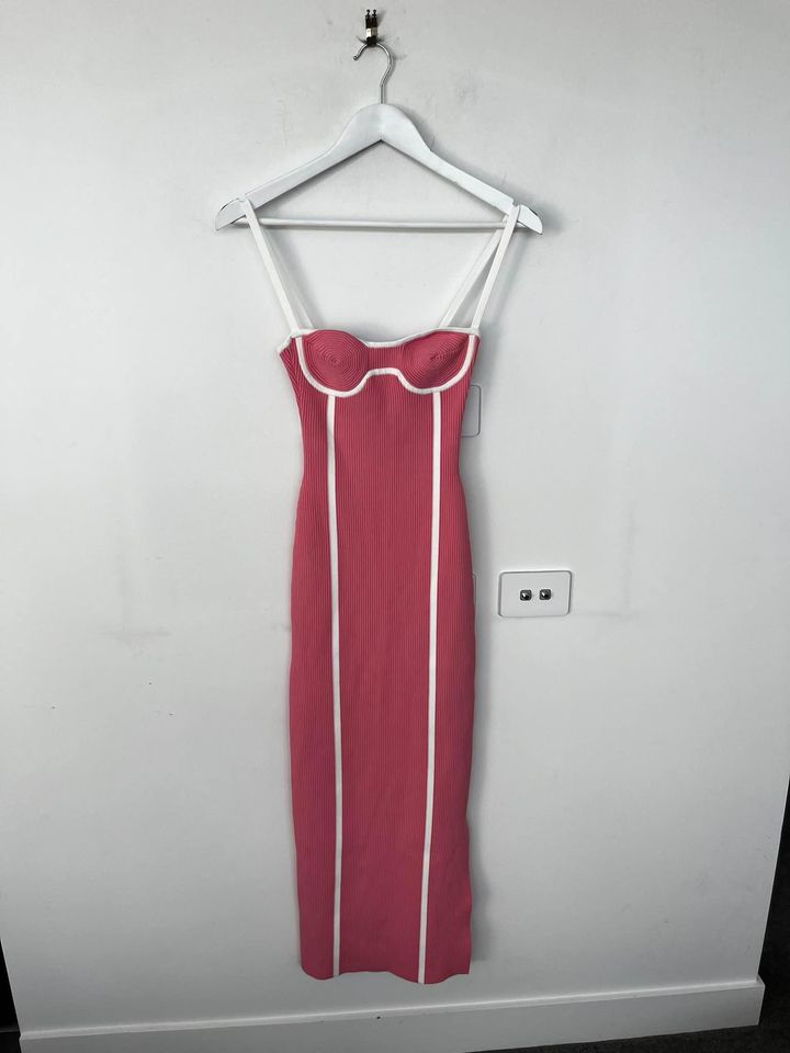 By Johnny Pink Maxi Dress - size 6