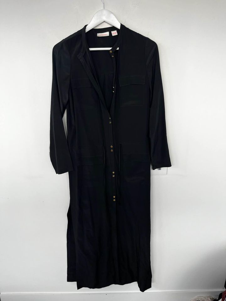 Sass and Bide Black Maxi Dress - size 38