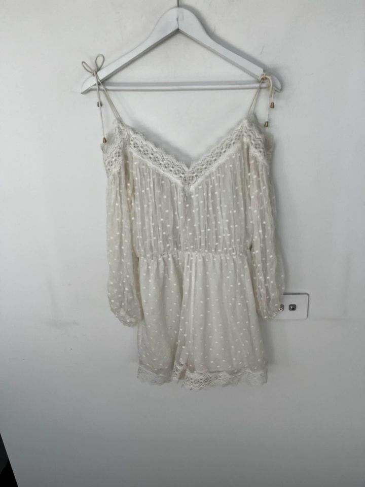 Zimmermann White Lace Mini Dress - size 0