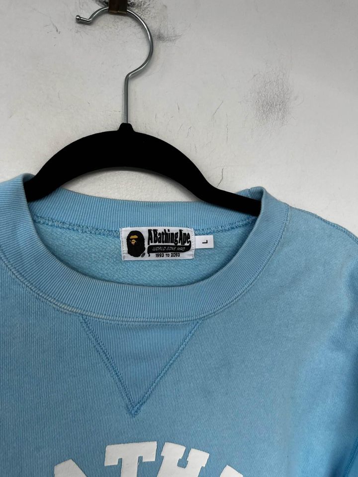 Bathing Ape blue jumper - size large