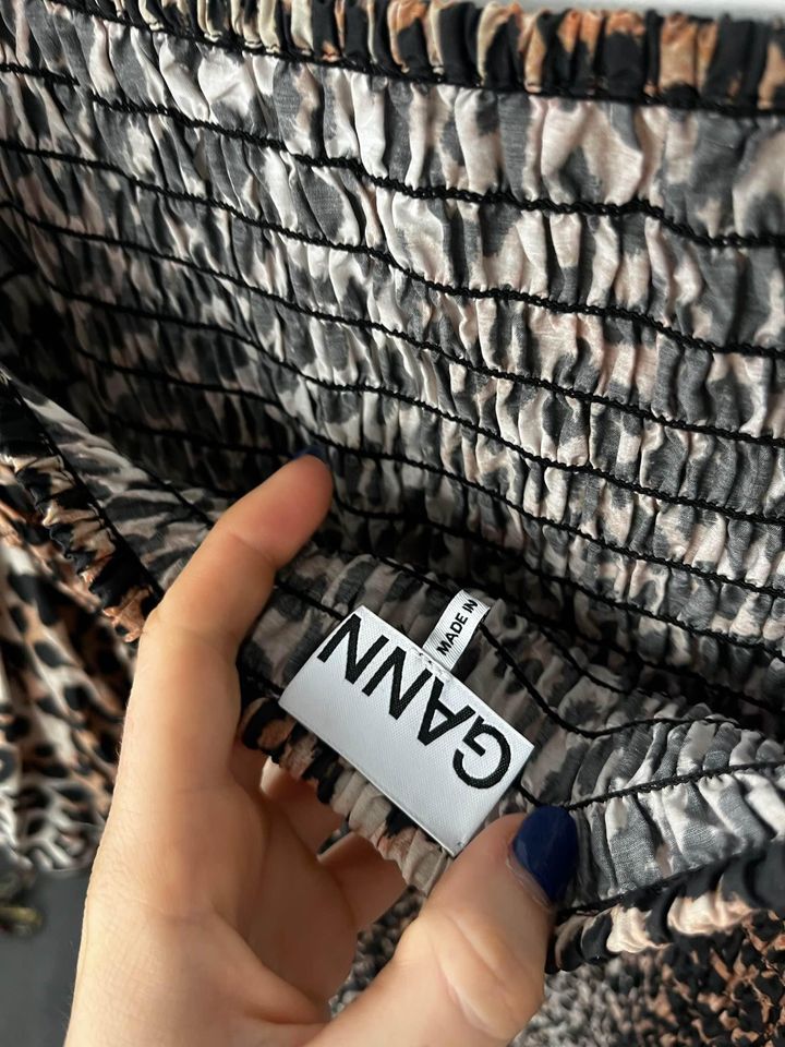 Ganni Shirred Mini Dress - size 36