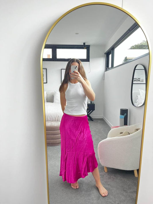 & Other Stories pink midi skirt - size 40