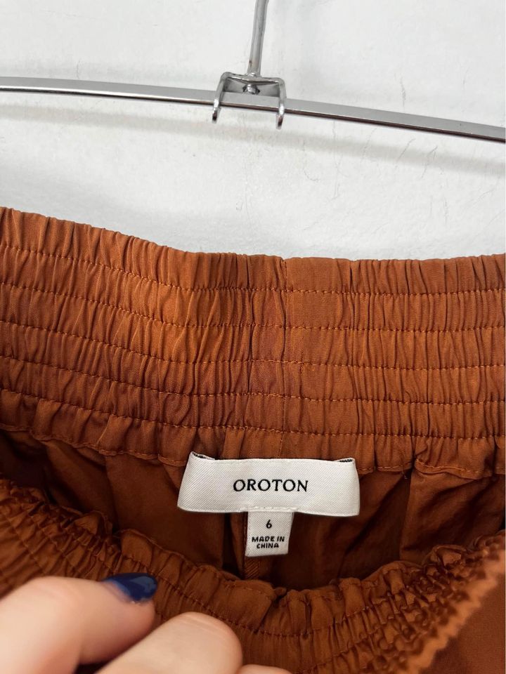 Oroton Brown Shorts - size 6