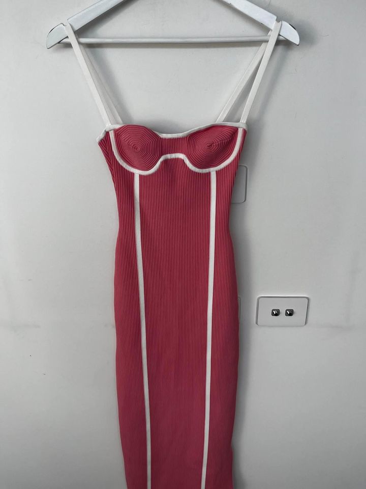 By Johnny Pink Maxi Dress - size 6