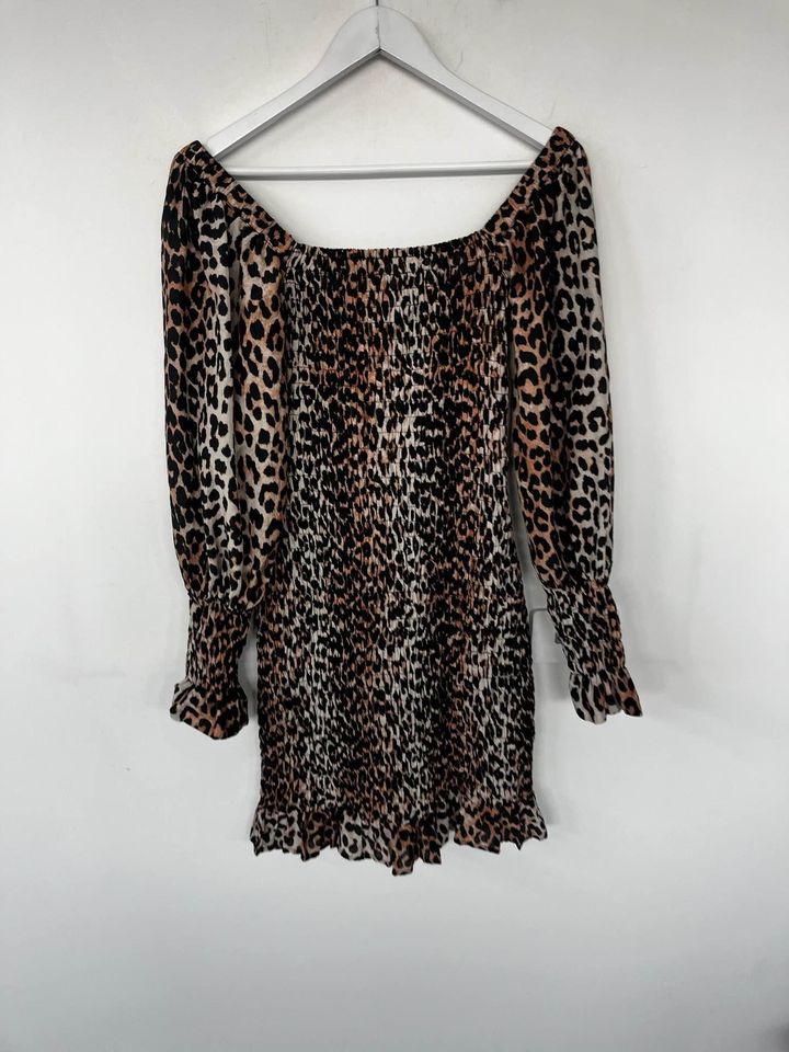 Ganni Shirred Mini Dress - size 36