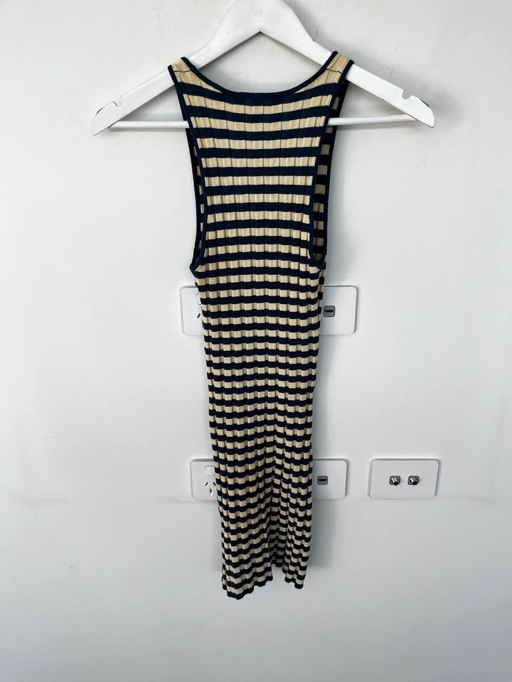 Posse Striped Knit Mini Dress - size xs