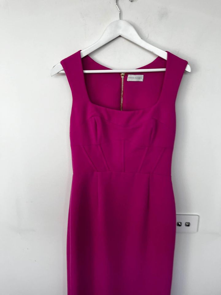 Rebecca Vallance Pink Midi Dress - size 10