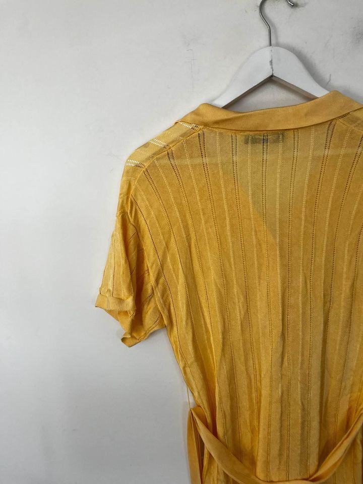 Lover Yellow Knit Mini Dress - size 8