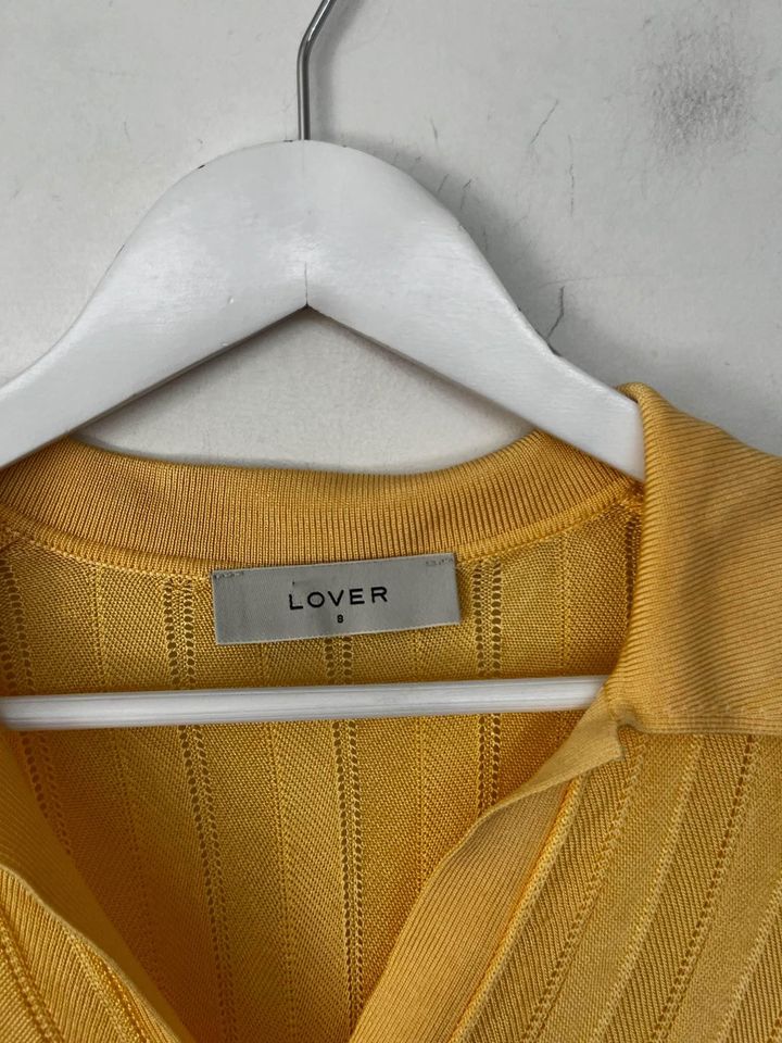 Lover Yellow Knit Mini Dress - size 8