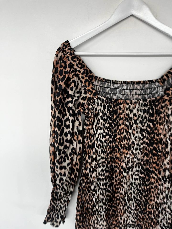 Ganni Shirred Mini Dress - size 36