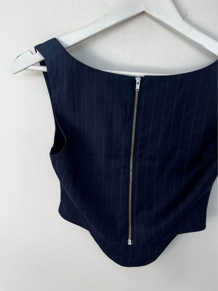 RQ the Label Pinstripe Corset - size xs