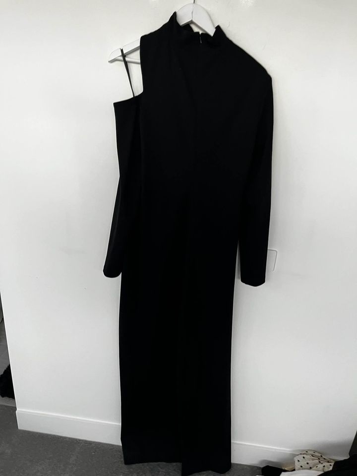 Solace London black maxi dress - size 16