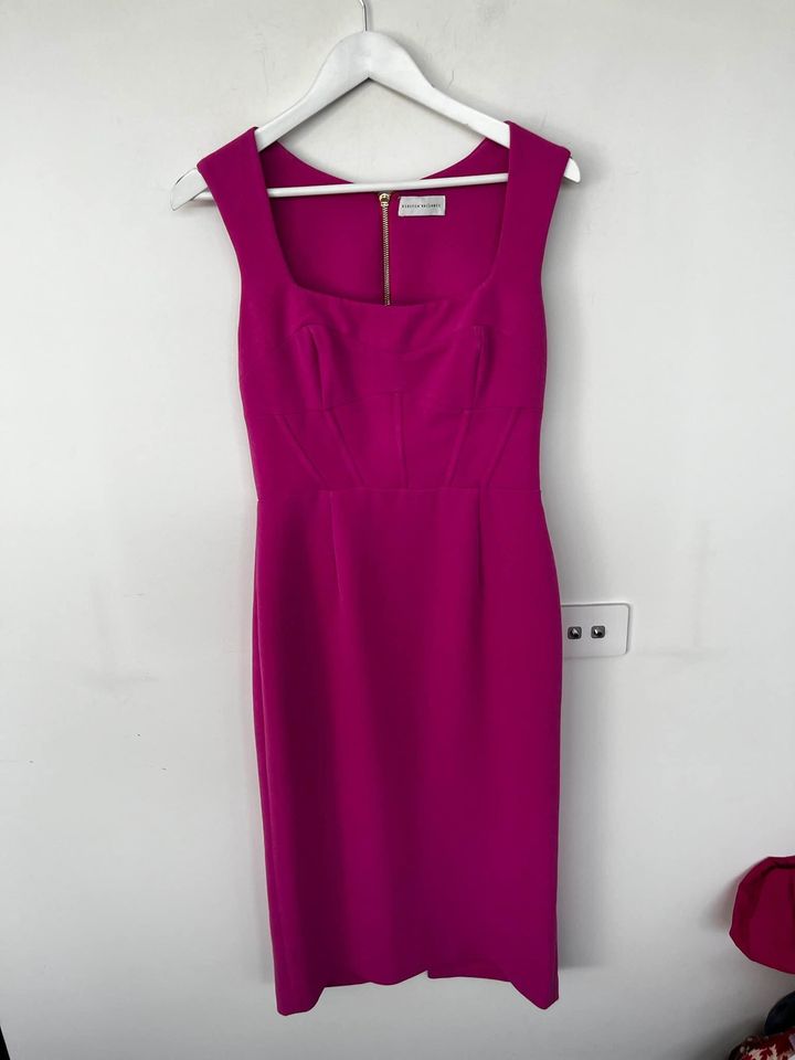 Rebecca Vallance Pink Midi Dress - size 10