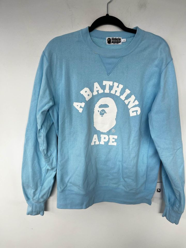 Bathing Ape blue jumper - size large