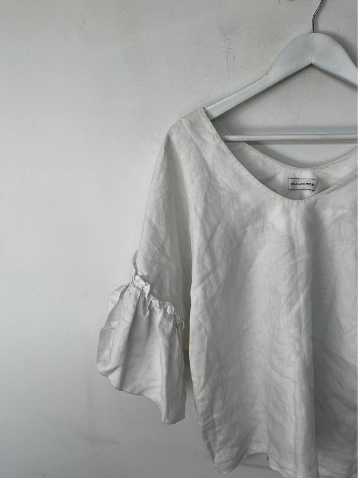 Scanlan Theodore white linen top - size S/M