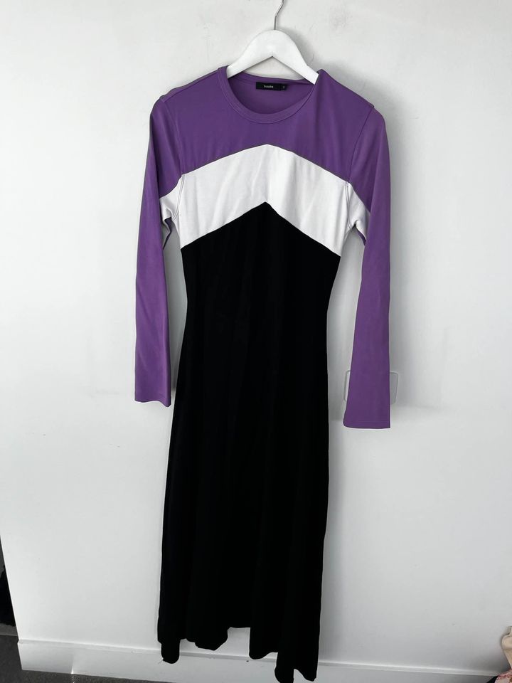 Bassike Contrast Maxi Dress - size 2