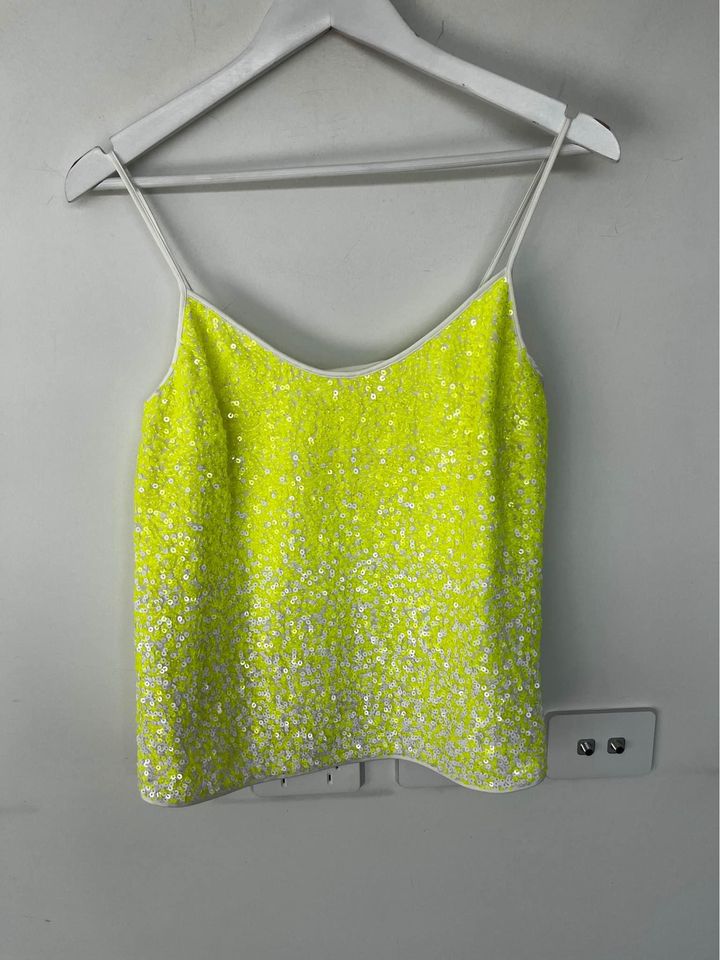 Sass and Bide Sequin Tank - size 8