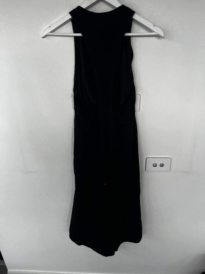 Scanlan Theodore Black Midi Dress - size 8