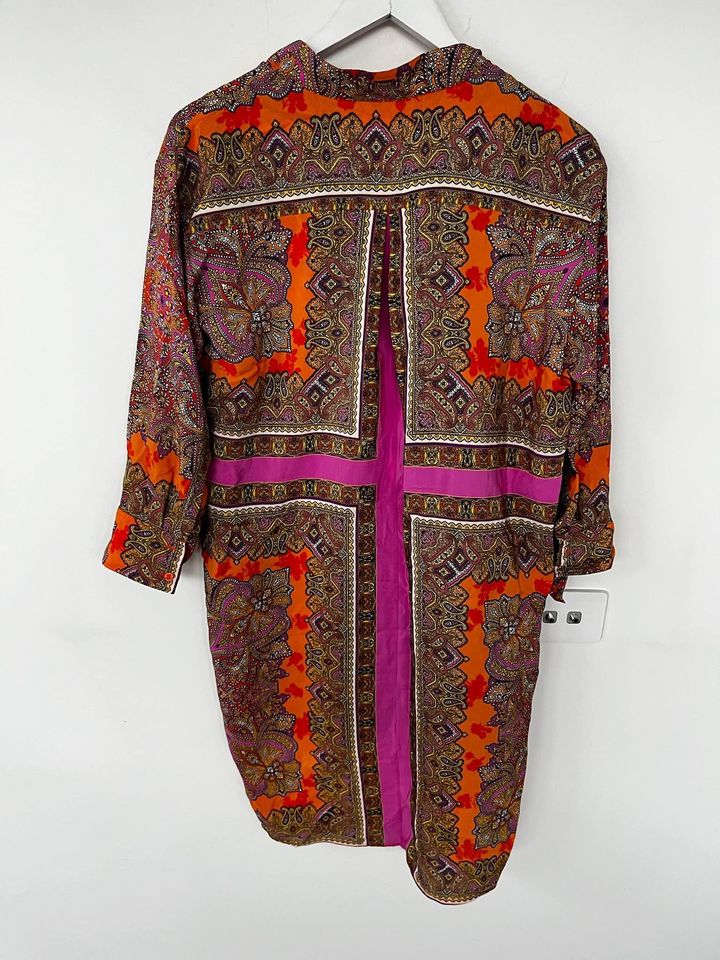 Scanlan Theodore Silk Paisley Dress - size 8