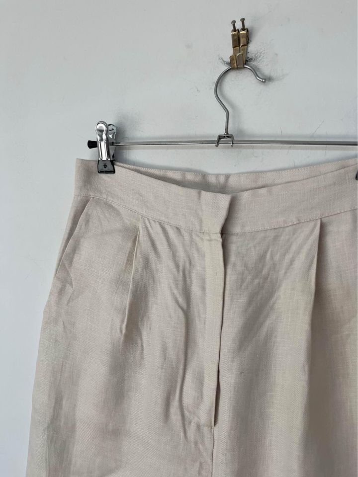 Le Mon Cream Linen Pants - size 6