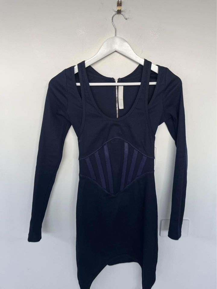 Dion Lee navy mini dress - size xs